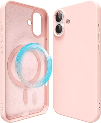 Vista 104 de oakxco Funda de silicona para iPhone 12 Pro Max, magnética, compatible con carga inalámbrica Magsafe, cubierta protectora de goma suave y delgada