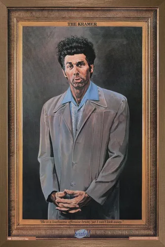Vista 16 de Trends International Seinfeld - Póster de pared Kramer, 14.725 x 22.375 pulgadas, versión enmarcada de madera de granero Versión enmarcada Barnwood