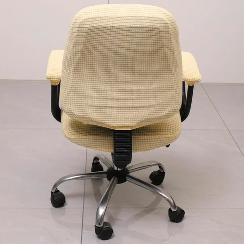 Vista 5 de Melaluxe Funda para silla de oficina con fundas para reposabrazos, funda elástica universal para silla de escritorio, fundas para silla