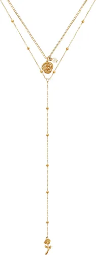 Vista 12 de Irregular Red Rose Necklace for Women Flower Necklace Vintage Jewelry Fashion Valentine's Day Jewelry 19.29 inches