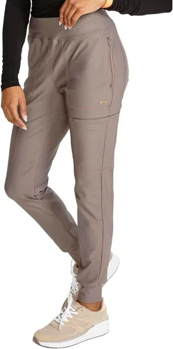 Vista 4 de Cherokee Form CK092 - Pantalón médico para mujer, tiro medio, pierna cónica, con cordón