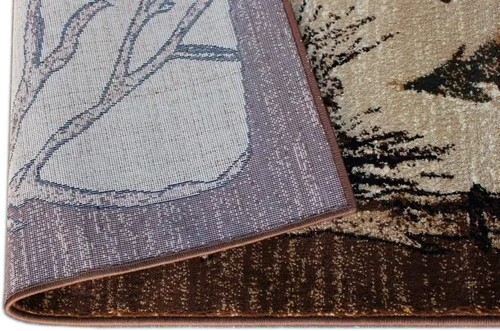Vista 8 de Masada Rugs, Bear Cabin - Alfombra de alce (2 pies 2 pulgadas x 7 pies 2 pulgadas)