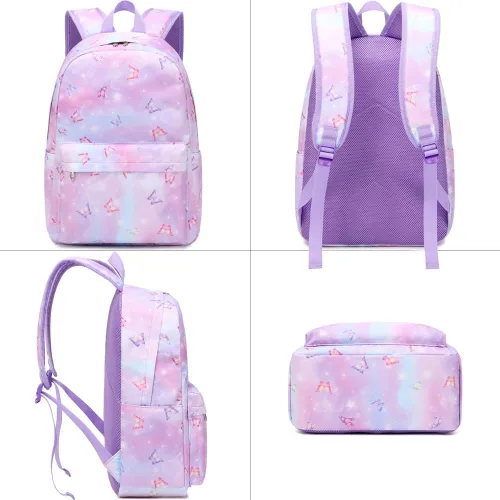 Vista 3 de Meisohua Mochila para niñas y escuelas primarias, mochila escolar para niños, bolsas escolares ligeras para niñas y niños