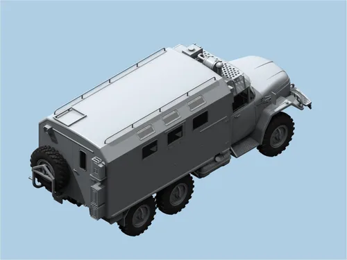 Vista 20 de ICM Modelos ZiL-131 KShM Vehículo del Ejército Soviético
