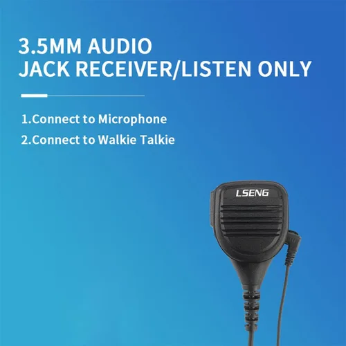 Vista 4 de Auricular de radio de 2 vías de 0.138 in/1 pin solo escucha auriculares de tubo acústico para altavoz remoto Mic Motorola Kenwood Walkie Talkie