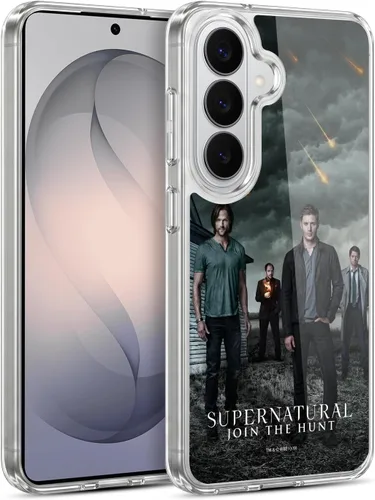 Vista 16 de Head Case Designs Supernatural Sam, Dean & Castiel Key Art - Funda de gel con licencia oficial [protección de grado militar] compatible con Google