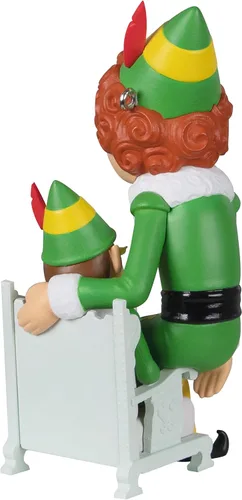 Vista 2 de Hallmark Keepsake Adorno de Navidad 2022, Papa Elf y Buddy The Elf