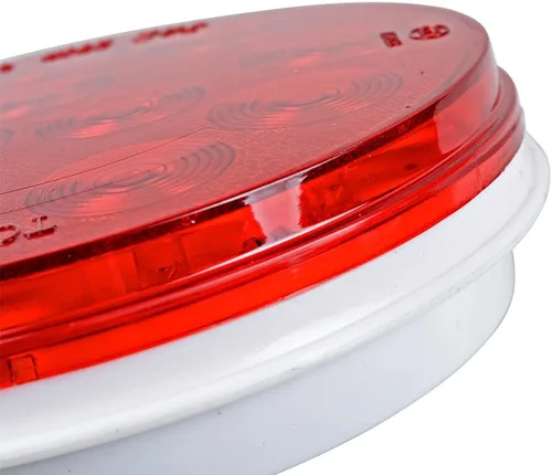 Vista 8 de Astra Depot Juego de 4 unids rojo 4 "redondo 12 LED Stop Running Luz trasera Ojal Plug para vehículo largo camión remolque
