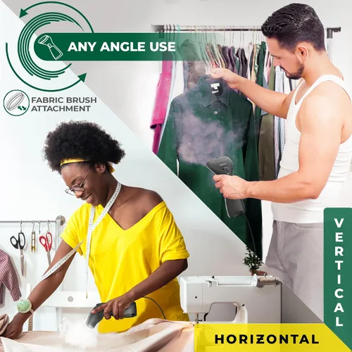 Vista 2 de Vaporizador para ropa de tela de vapor para viajes y tamaño mini ropa de mano vaporizadores para ropa de viaje de tela regalos de mujer