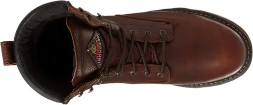 Vista 5 de Rocky Ironclad - Botas de trabajo impermeables con punta de acero, Marrón