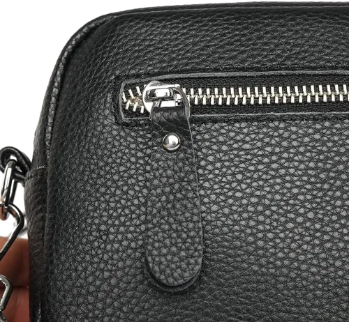 Vista 2 de Bolsos cruzados de cuero genuino para mujer, bolso casual hobo para mujer, bolso de hombro para mujer, bolso de mano elegante, bolso de mano, bolso