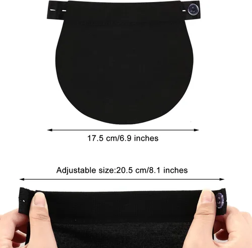Vista 2 de WILLBOND 12 paquetes de pantalones de maternidad ajustables extensores para embarazo, cintura extensor extensor extensores de cintura elástica