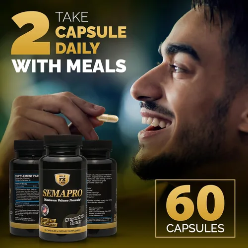 Vista 6 de Volumizador de semen extremo y fórmula energética masculina, resistencia natural, resistencia y salud del semen, 60 cápsulas (suministro de 1 mes)