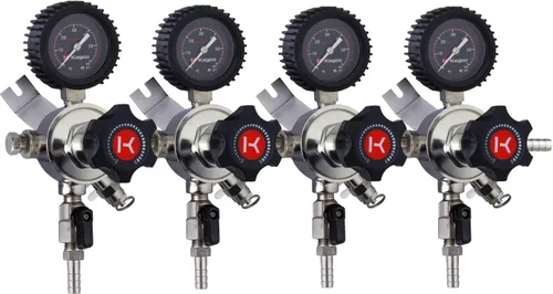Vista 3 de Kegco Regulador secundario 3PLHU5S-4, cuatro productos, cromo