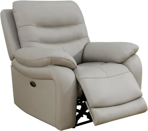 Vista 20 de Silla reclinable eléctrica, sofá biplaza, sofá para sala de estar, cómodo asiento de cuero transpirable para cine en casa con puertos de carga USB