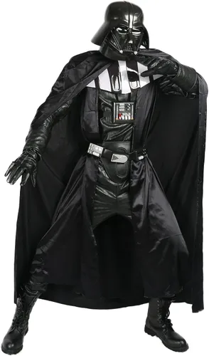Vista 6 de Xcoser Disfraz de Vader para adultos, traje de cosplay de Halloween, talla L