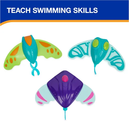 Vista 4 de Juguetes de agua SwimWays Zoom-A-Rays, juguetes de piscina para niños para entrenamiento de natación, juegos al aire libre para niños de 5 años