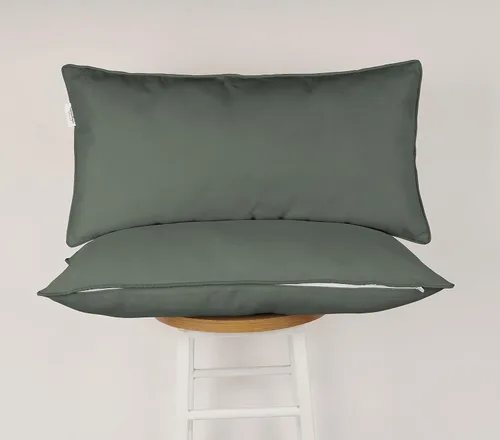 Vista 22 de Funda de almohada lumbar de tela de poliéster para interiores y exteriores, impermeable, rectangular, para todo tipo de clima, para muebles