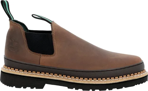Vista 2 de Georgia Giant Romeo - Botas sin cordones - GR262, cuero de grano completo, antideslizantes, ligeras, con protector de parachoques resistente al