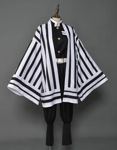 Vista 2 de miccostumes Obanai Iguro - Disfraz de kimono para hombre