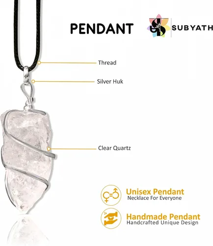 Vista 3 de Joyería de cristal crudo chakras reiki piedras preciosas curativas de prosperidad piedra de cuarzo generador de energía regalos de piedras preciosas
