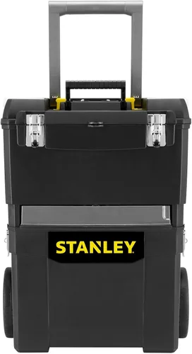 Vista 28 de Stanley Caja de herramientas móvil para centro de trabajo, unidades apilables de 2 niveles, 1-93-968