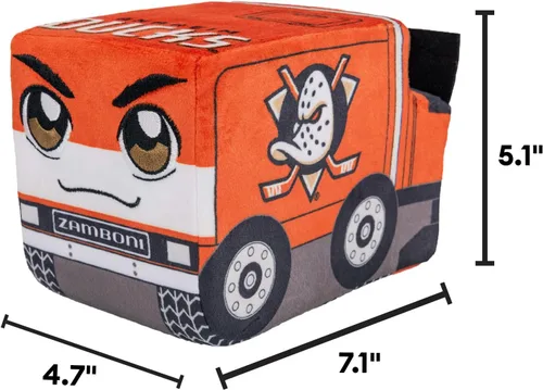 Vista 3 de Bleacher Creatures Anaheim Ducks Zamboni - Peluche Kuricha NHL de 8 pulgadas Anaheim Patos