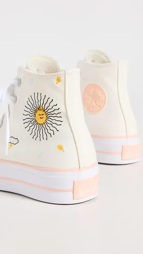 Vista 3 de Converse - Tenis Chuck Taylor All Star Lift cómodos para mujer, estilo utilitario