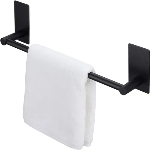 Vista 19 de KES Toallero de baño de 17.3 pulgadas, barra de toalla autoadhesiva SUS 304 de acero inoxidable a prueba de óxido, acabado cepillado, A7000S40-2