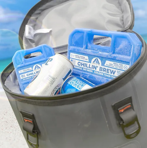 Vista 5 de Arctic Ice Chillin' Brew Series Long Lasting Reusable Ice Pack - Freezes at 28° Fahrenheit - Designed to Keep Beverages Colder Than Ice