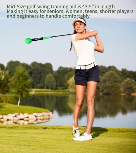 Vista 5 de Golf Swing Trainer Aid - Power Flex Golf Swing Training aid for Strength and Tempo Golf Swing Speed Trainer Golf Training aid Golf Warm up Stick