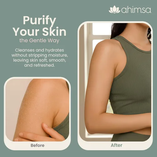 Vista 5 de Ahimsa Gel de baño post entrenamiento Irish Moss Suave Piel suave y saludable