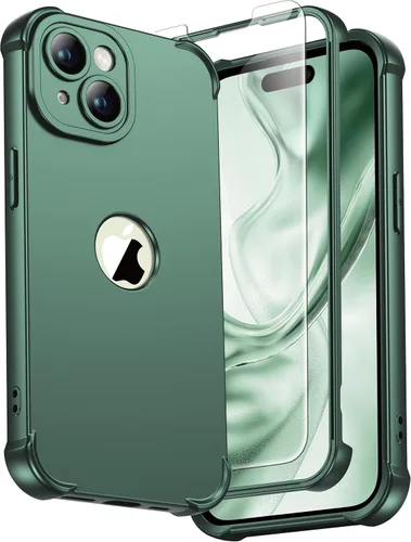 Vista 68 de ORETECH Funda para iPhone 11, con [2 protectores de pantalla de vidrio templado] [prueba de caídas de grado militar de 10 pies]