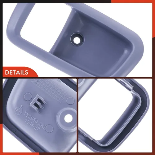 Vista 7 de A-Premium Manija de puerta interior trasera izquierda del lado del conductor compatible con Toyota Tundra 2000-2003, Tundra 2004-2006 Extended Cab