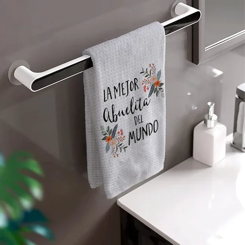 Vista 4 de HIWX La Mejor Abuela Del Mundo - Toallas decorativas de cocina y paños de cocina, diseño bohemio floral de aburela abuela, para el día de la madre