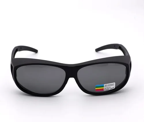 Vista 2 de BangLong Gafas de sol polarizadas con protección UV para hombres y mujeres, Negro
