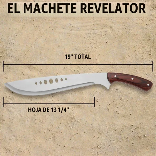 Vista 2 de Libro Revelador de Eli Machete Full Tang con funda
