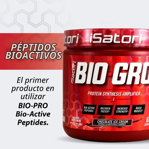 Vista 3 de iSatori BIO-GRO Amplificador de Proteína Sabor Helado Chocolate - 60