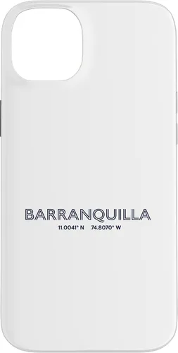 Vista 15 de Colombia City Coordinates - Barranquilla Case for iPhone 16