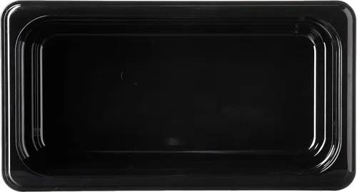 Vista 2 de Cambro Black 1/3 Tamaño High Heat H-Pan 4" H