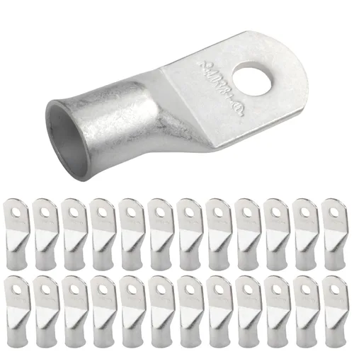 Vista 278 de SELTERM 5 piezas terminales de cable de cobre estañado 1/0 AWG perno de 1/2", extremos de cable de batería, terminales de anillo, conectores