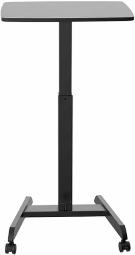 Vista 10 de Kantek Carrito móvil para laptop, altura ajustable (29-49 pulgadas), estación de trabajo para computadora portátil rodante 23.6 x 20.5 pulgadas