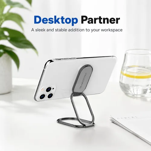 Vista 7 de VAWcornic Soporte para anillo de teléfono, soporte de dedo giratorio de doble dirección de 540° para iPhone, Samsung, Huawei Smartphone, Tablet