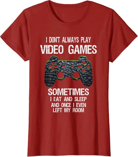 Vista 79 de Funny Gamer Video Games - Camiseta para niños y adolescentes, ajuste clásico, color negro, mezcla de algodón, Negro