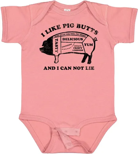Vista 14 de inktastic Body para bebé I Like Pig Butts Blanco