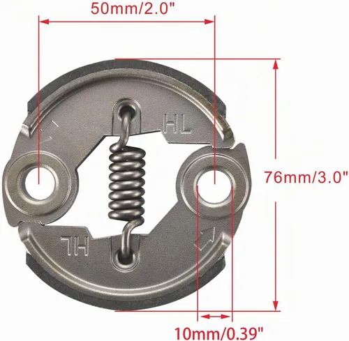 Vista 2 de WOOSTAR - Repuesto de embrague resistente para motor X-1 X-2 de 2 tiempos, 43 cc, 47 cc, 49 cc, motor X-1 X-2, mini quad