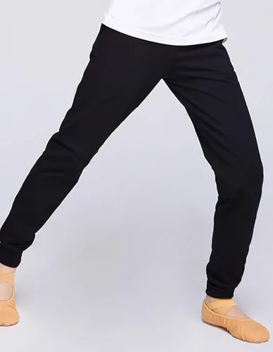 Vista 3 de NABER Pantalones deportivos de cintura elástica para niños, pantalones deportivos para ejercicio, pantalones de baile de 4 a 13 años