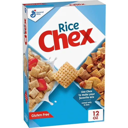Vista 9 de Rice Chex - Cereal de desayuno sin gluten, ingrediente casero Chex Mix, tamaño familiar, 18 onzas