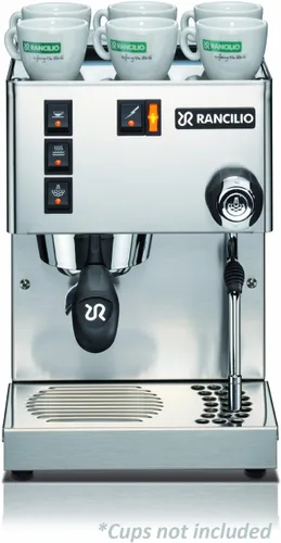 Vista 2 de Rancilio máquina Silvia Espresso con estructura de hierro y paneles laterales de acero inoxidable, 11,4 x 13,4 pulgadas