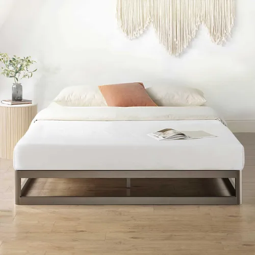 Vista 3 de Somier de cama individual Mellow 255 cm, con base de colchón de láminas de acero resistente Gris